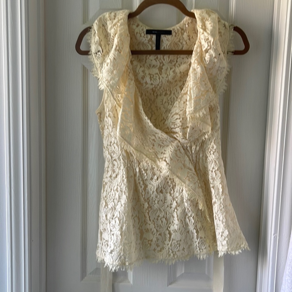 BCBG MAXAZRIA lace blouse